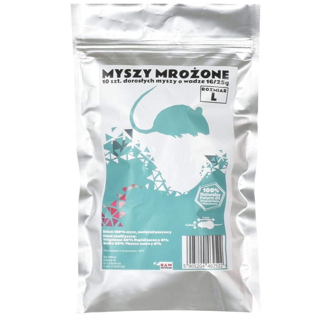 Mrożone myszy dla węży, mrożone myszy dla kotów